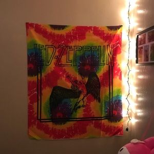 Led Zeppelin tye dye tapestry